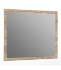 Miroir mural rectangulaire 80x70cm bois sonoma Graz - 