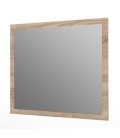 Miroir mural rectangulaire 80x70cm bois sonoma Graz - 