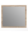 Miroir mural rectangulaire 80x70cm bois sonoma Graz - 