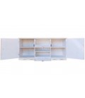 Buffet style oriental avec moulures 120cm blanc patiné James - 