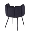 Lot de 2 chaises velours noir Lilac - 