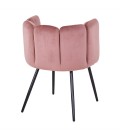 Lot de 2 chaises velours rose Lilac - 