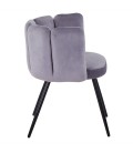 Lot de 2 chaises velours gris Lilac - 