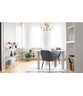 Lot de 2 chaises fauteuils gris et noir Limana - 