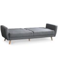 Canapé convertible clic-clac scandinave tissu gris clair Magnolia - 