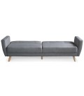 Canapé convertible clic-clac scandinave tissu gris clair Magnolia - 