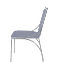 Lot de 2 chaises velours argenté pieds argenté Medellin - 