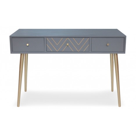 Console 3 tiroirs gris Mulroy - 