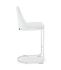 Lot de 2 chaises de bar design simili blanc Oxford - 