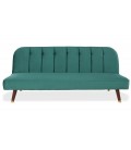 Canapé convertible clic-clac velours vert Palermo - 