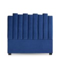 Tête de lit 140 cm velours bleu Phoenix - 