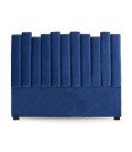 Tête de lit 160 cm velours bleu Phoenix - 