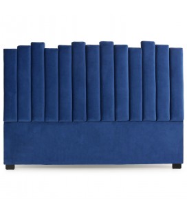 Tête de lit 180cm velours bleu Phoenix