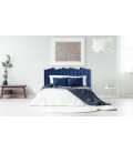 Tête de lit 180cm velours bleu Phoenix - 