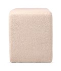 Banquette-coffre tissu bouclette beige Rodney - 