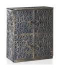 Buffet bois sculpté style oriental 4 portes l70cm bronze patiné Salzburg - 