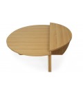 Set de 2 tables basses design chêne clair Stefano - 