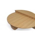 Set de 2 tables basses design chêne clair Stefano - 