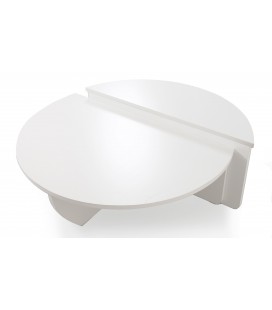 Set de 2 tables basses design blanc mat Stefano