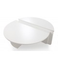 Set de 2 tables basses design blanc mat Stefano - 