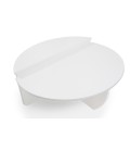 Set de 2 tables basses design blanc mat Stefano - 