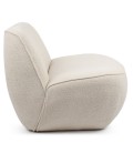 Fauteuil confort sans accoudoir tsse bouclette beige Thora - 