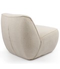 Fauteuil confort sans accoudoir tsse bouclette beige Thora - 