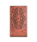 Armoire sculptée style oriental L90cm bois cuivré Vittoria