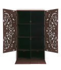 Armoire sculptée style oriental L90cm bois cuivré Vittoria