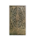 Armoire sculptée style oriental l87xh160cm bois bronze Vittoria - 