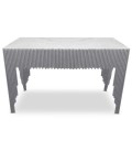 Console design marbre blanc pieds argenté Warsaw - 