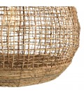 Suspension boule 83x83cm en abaca couleur naturelle et teck SULA