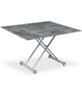 Table basse laquée relevable et dépliable en aluminim Carreraia - 9 coloris - 