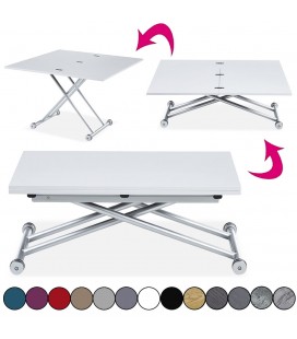 Table basse relevable et dépliable Carreraia - 13 coloris