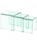 Table basse gigogne transparent Verrano - 