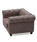 Grand fauteuil vintage Chesterfield - 