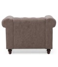 Grand fauteuil vintage Chesterfield - 