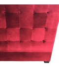 Tête de lit 160cm velours rouge Luxy - 