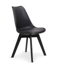 Lot de 2 chaises noir Janala - 