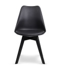 Lot de 2 chaises noir Janala - 