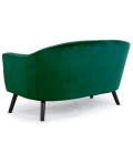 Canapé 2 places scandinave velours vert Fidely - 