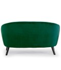 Canapé 2 places scandinave velours vert Fidely - 