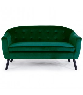 Canapé 3 places scandinave velours vert Fidely