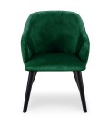 Lot de 2 fauteuils velours vert Biancone - 