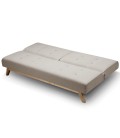 Canapé convertible clic-clac scandinave beige Yazu - 