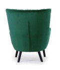 Fauteuil scandinave en velours vert Manchester - 