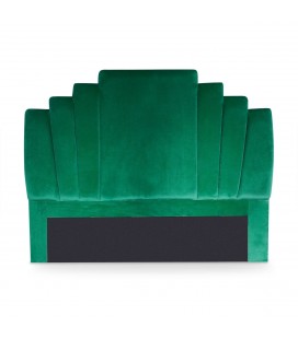 Tête de lit 140 cm velours vert Madison