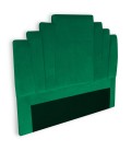 Tête de lit 140 cm velours vert Madison - 