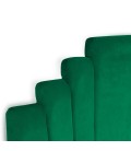 Tête de lit 140 cm velours vert Madison - 