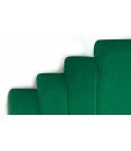 Tête de lit 140 cm velours vert Madison - 